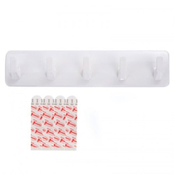 3M Command Non Trace Multi Function Long Bar Hook White Chech Hooks & Hangers