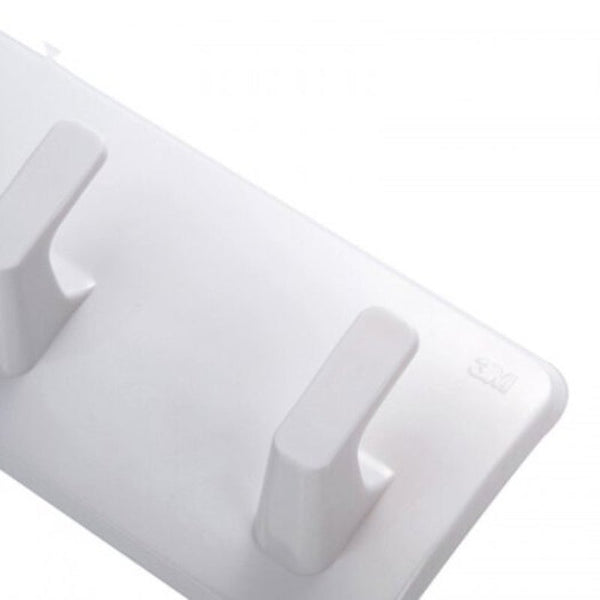 3M Command Non Trace Multi Function Long Bar Hook White Chech Hooks & Hangers