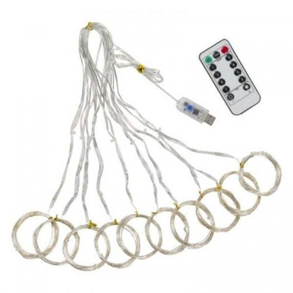 3M Led Curtain Lamp Usb String Lights Remote Control Warm White Multicolor Fairy Garland