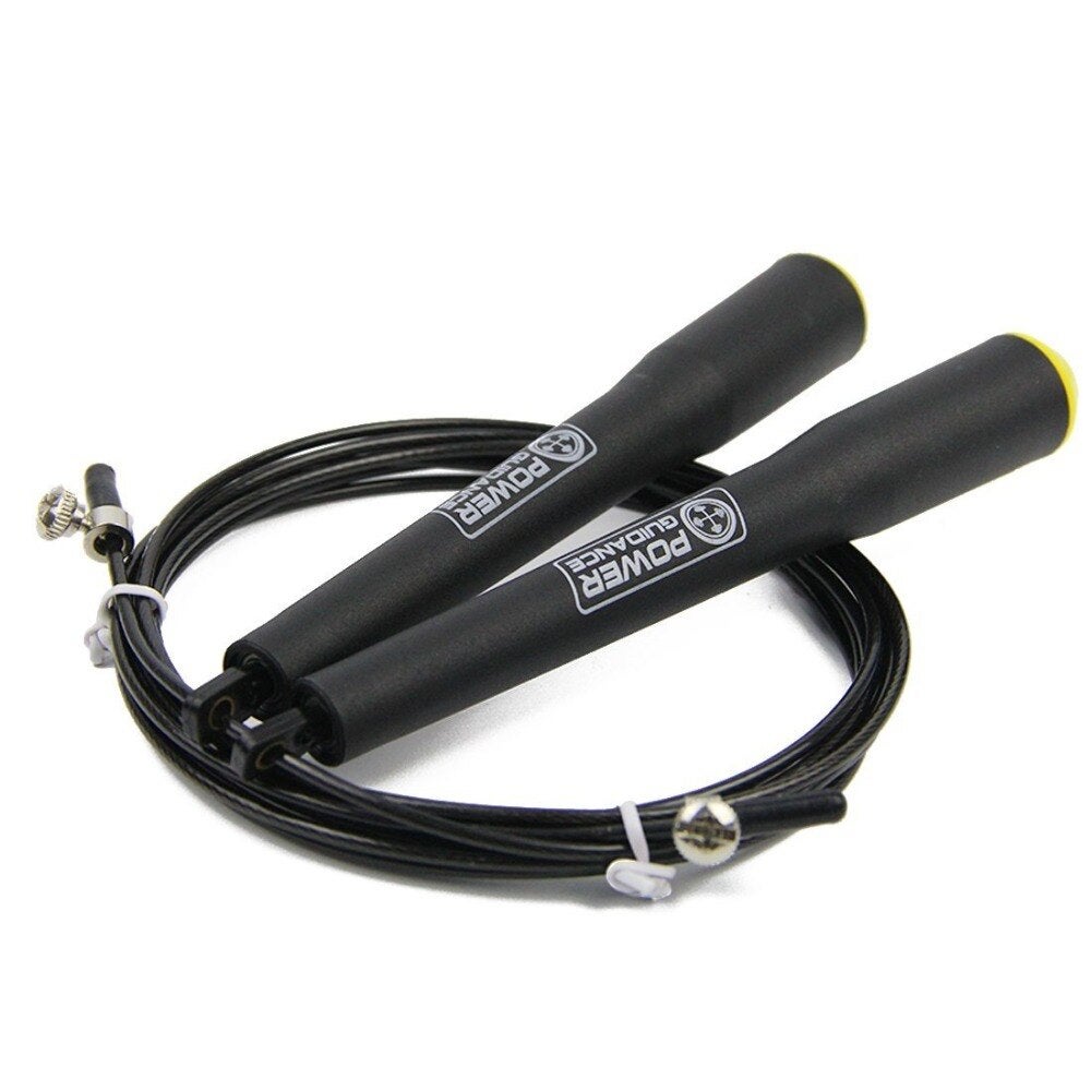 3M Speed Skipping Rope Double Ball Bearing Gym Fitness Jump With Spare Black Skip Jump Ropes