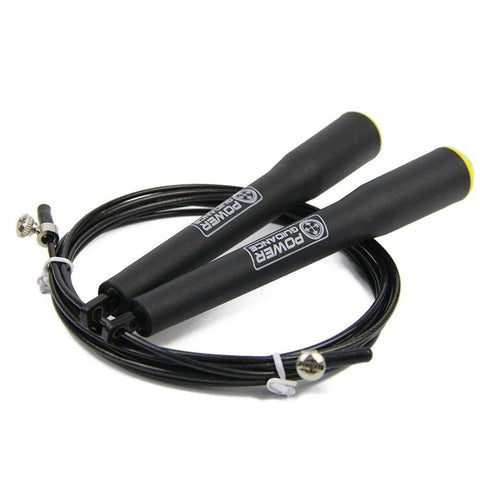 3M Speed Skipping Rope Double Ball Bearing Home Gym Fitness Jump With Spare Black