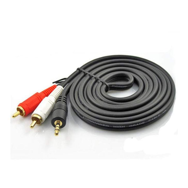 Audio Video Cables 2 Pack 1.5M 3.5Mm To Rca Male Aux Stereo Long Auxiliary Hi Fi Adapter Cables & Adapters