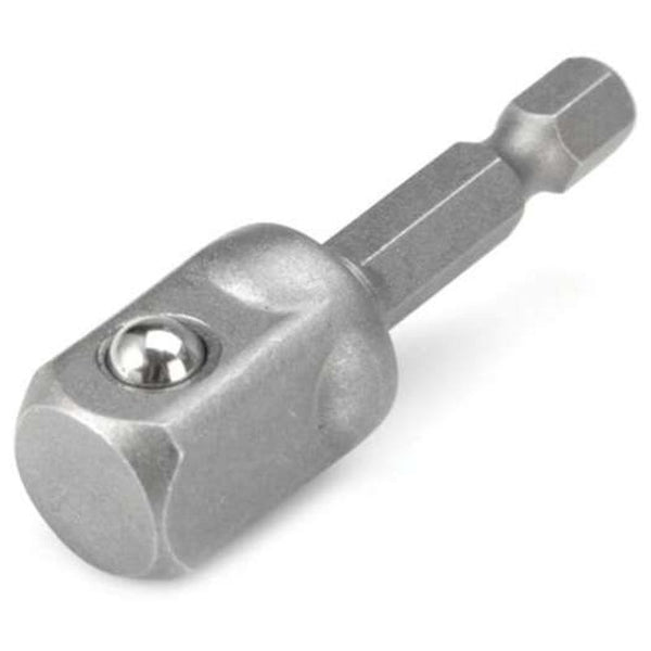 3Pcs 1 / 4 Inch Hex Socket Driver Adapter Set Gray Socket Wrenches