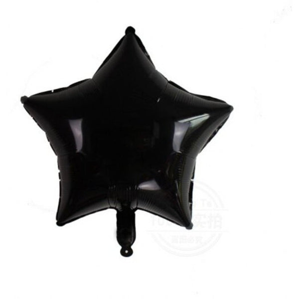 3Pcs 18 Inch Heart Star Shape White Black Ball For Wedding Birthday Party Decoration Float Foil Balloon