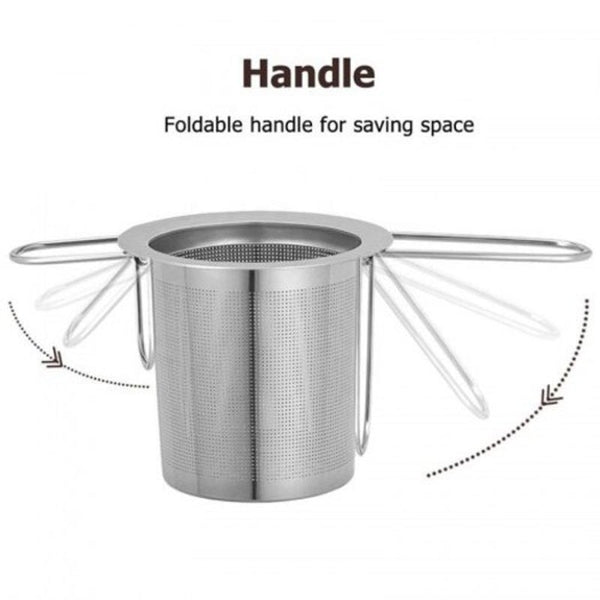 Tea Infuser304 Stainless Steel Filter With Double Handles For Hanging On Tea Infusers