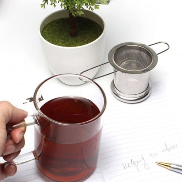 Tea Infuser304 Stainless Steel Filter With Double Handles For Hanging On Tea Infusers