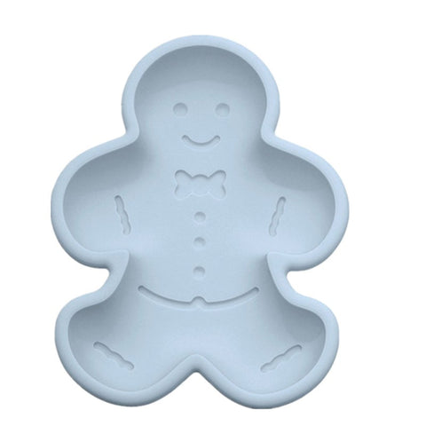 3Pcs 3D Silicone Mold Diy Cake Gingerbread Man Tools Pastry Fondant Soap Mould