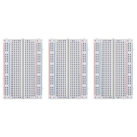 3Pcs 400 Tie Points Breadboard Power Rails For Arduino Jumper Wire White Breadboards & Pinboards