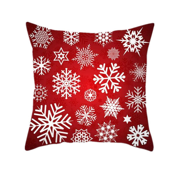 3Pcs Red Christmas Theme Cushion Cover Decorative Sofa Decoration 45X45cm Cushions & Decorative Pillows