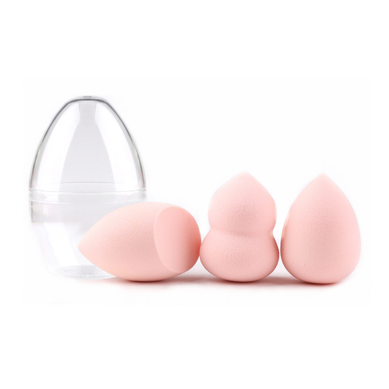 3Pcs Dry Wet Dual Purpose Non Latex Powder Make Up Tool Pink Sponges Applicators & Cotton