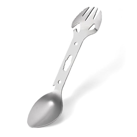 3Pcs Outdoor Mini Portable Spoon Fork Lightweight Useful Titanium Camping Backpacking Cutlery Spork