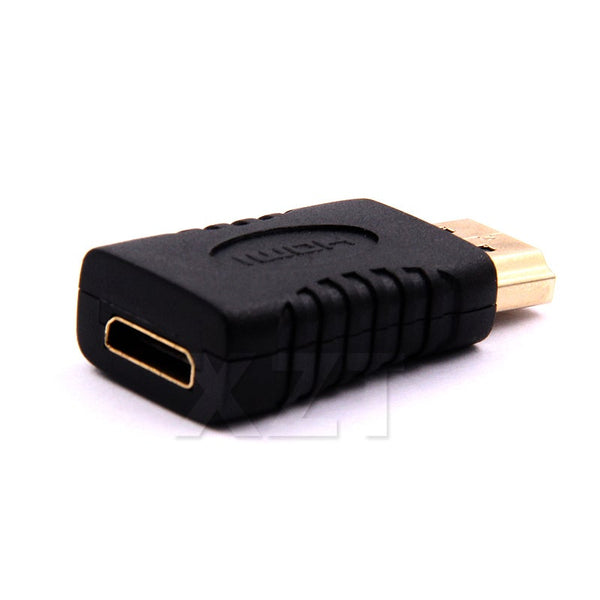 3Pcs Gold Plated Hdmi Male To Mini Female Full Adapter Converter For Hdtv Video Cables & Adapters