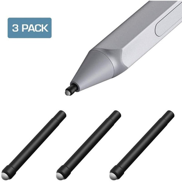 3Pcs High Sensitivity Pen Refill Sensitive Fine Rubber Nib Surface Tips Replacement For Surfacepro4567 Styluses