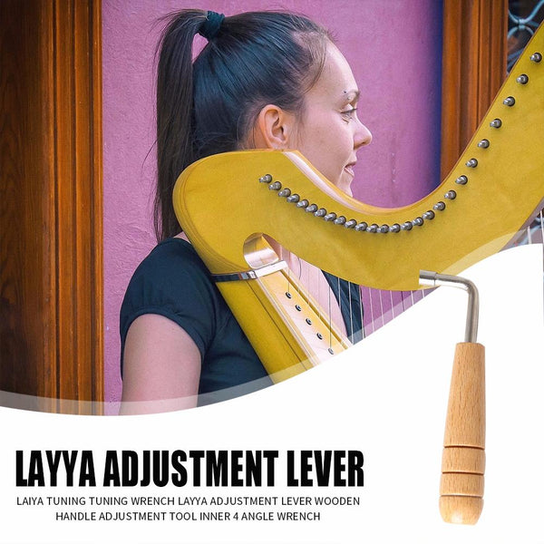 3Pcs Lyre Harp Tuning Wrench Tuner Layya Adjustment Lever Tool Inner 4 Angle Harps & Dulcimers