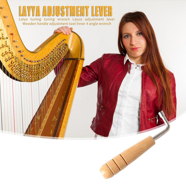 3Pcs Lyre Harp Tuning Wrench Tuner Layya Adjustment Lever Tool Inner 4 Angle Harps & Dulcimers