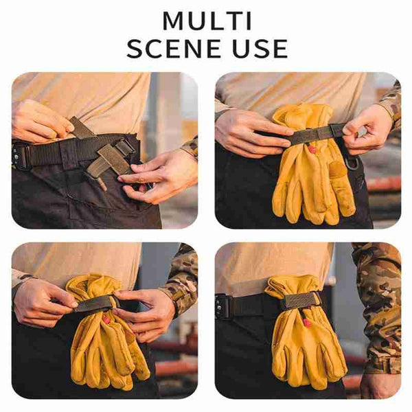 3Pcs Multi Purpose Glove Hook Military Fan Outdoor Tactical Gloves Climbing Rope Storage Buckle Adjust Camping Hanging