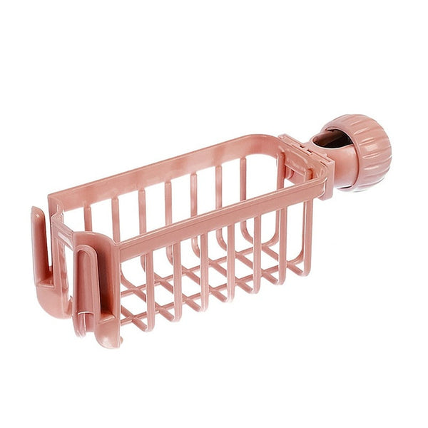 3Pcs Household Items Kitchen Sink Faucet Sponge Soap Cloth Rack Storage Organizer Holder Shelf Racks & Holders