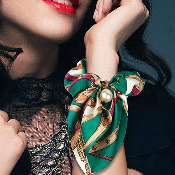 Hair Styling Products 3Pcs Floral Bowknot Scrunchies Fashion Ropes Hair Accessories