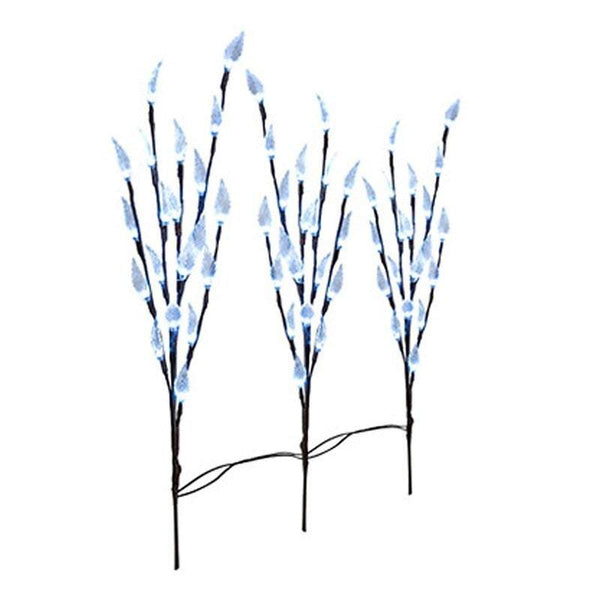 Christmas Decorations Outdoor Garden Lawn 60 Led Solar Power Branch Tree Leaf Flower Light Set Outdoor Lighting Accessories