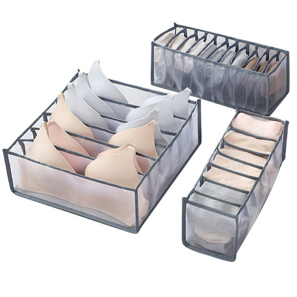 3Pcs Pack Underwear Sock Bra Storage Organiser Closet Organisers