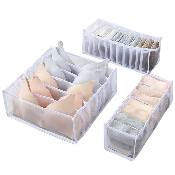3Pcs Pack Underwear Sock Bra Storage Organiser Closet Organisers