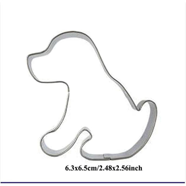 3Pcs Metal Cookie Cutter Paw Dog Puppy Bone Design