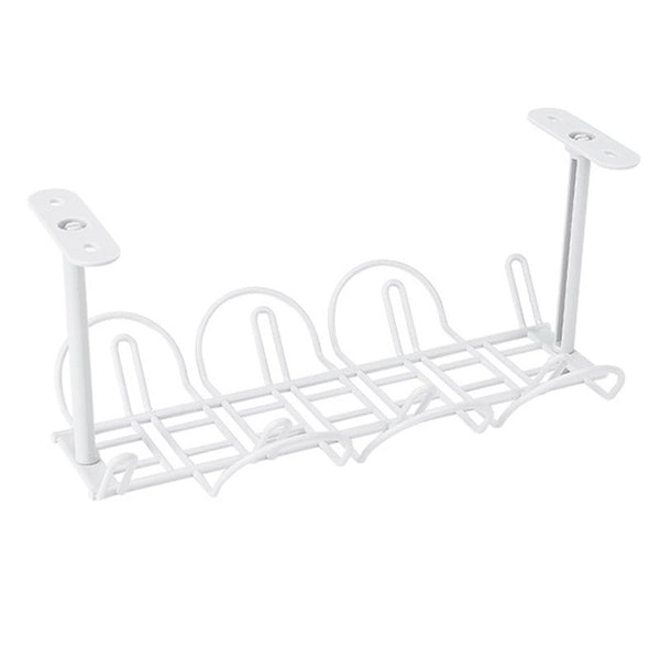 3Pcs Power Cords Racks Desk Compartments Shelves Hanging Baskets Tiered Storage Holders Cable Ties & Organisers