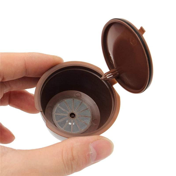 Coffee Filters 3Pcs Refillable Capsule Eco Friendly Single Pods Compatible With Dolce Gusto Brewers Coffee Tea & Espresso Parts