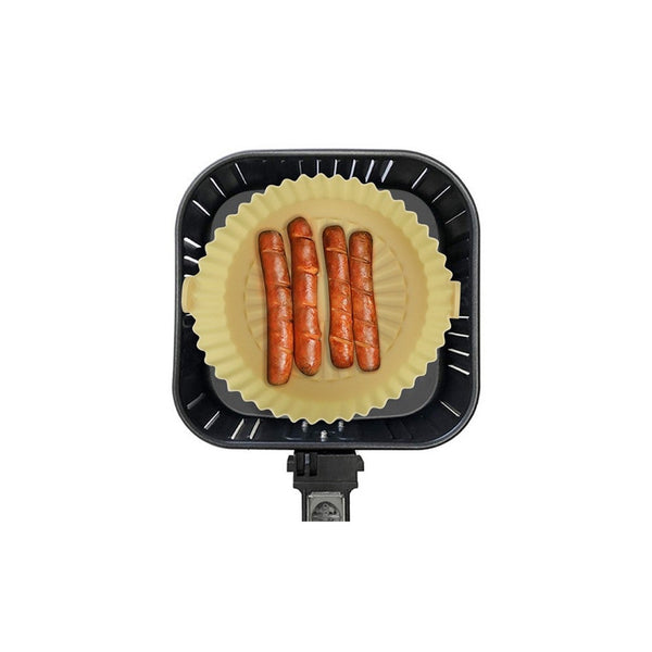 3 Pieces Reusable Air Fryer Silicone Pot Heat Circulation Deform Resistant Time Air Fryer Accessories