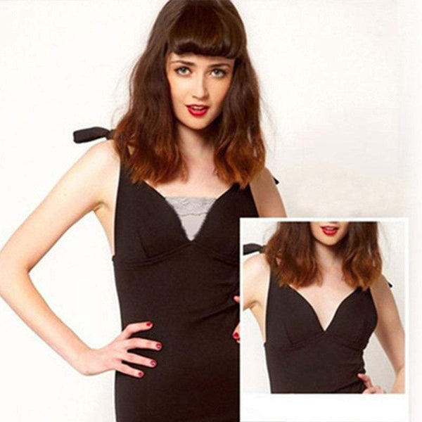 Bra Accessories Intimates Nightwear 3Pcs / Set Quick Bra Lace Clip On Type Cleavage Easy Cover Black White Beige