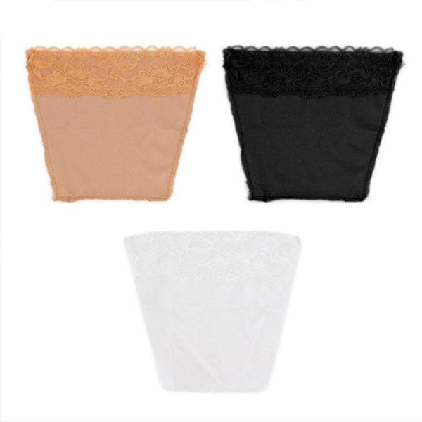 3Pcs / Set Quick Bra Lace Clip On Type Cleavage Easy Cover Black White Beige Bra Accessories