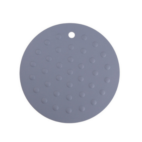 3Pcs Round Double Sided Dot Drain Silicone Heat Proof Insulated Coaster Pot Pad Coasters