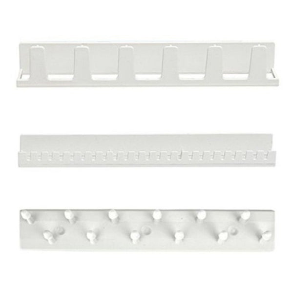 Veile Studios 3Pcs Wall Mount Ring Bracelet Necklace Hanger Jewelry Organizer White Jewellery Holders & Organisers