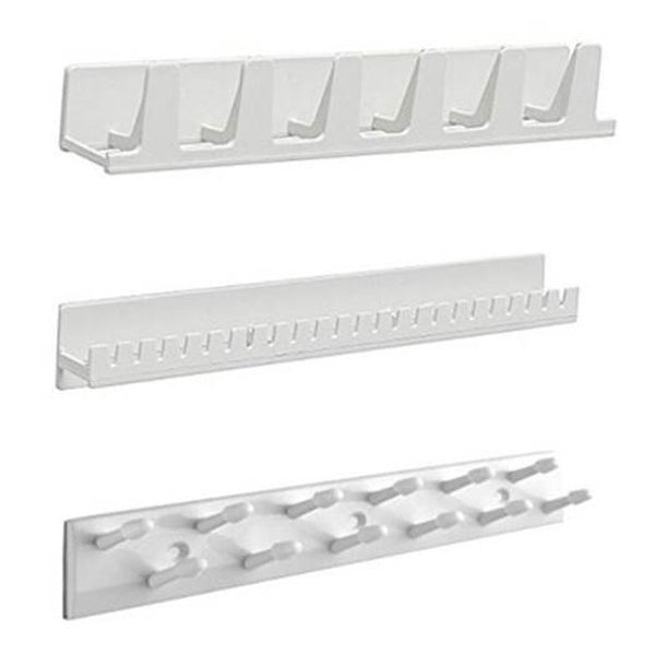 Veile Studios 3Pcs Wall Mount Ring Bracelet Necklace Hanger Jewelry Organizer White Jewellery Holders & Organisers