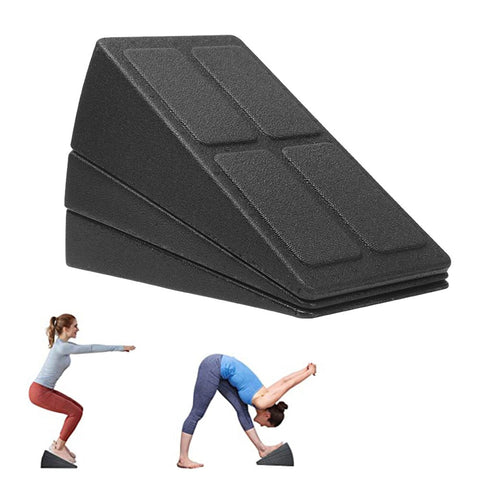 3Pcs Wedge Stretch Slant Squat Board Slanting Yoga Block Exercise Gym Fitness