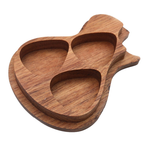 3Pcs Wood Guitar Pick Acoustic Electric Bass Plectrum Mediator Musical Instrument Parts Accessories With Box Guitar Accessories