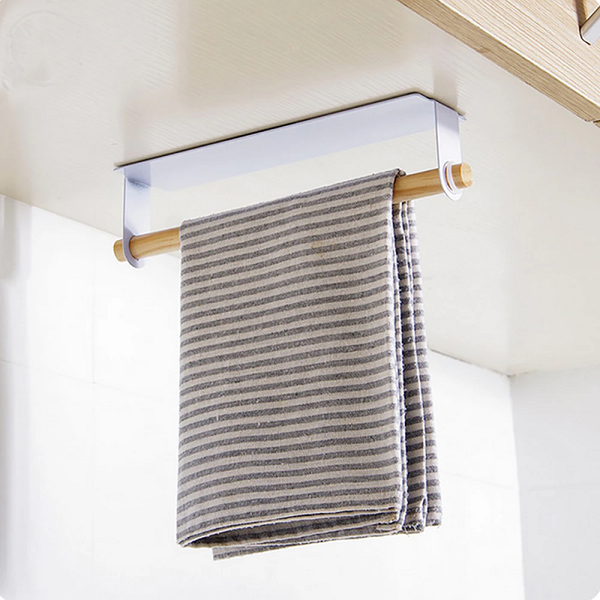 3Pcs Free Punching Adhesive Paper Towel Holder Under Cabinet Kitchen Bathroom Paper Towel Holders