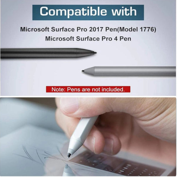 3Pcs High Sensitivity Pen Refill Sensitive Fine Rubber Nib Surface Tips Replacement For Surfacepro4567 Styluses