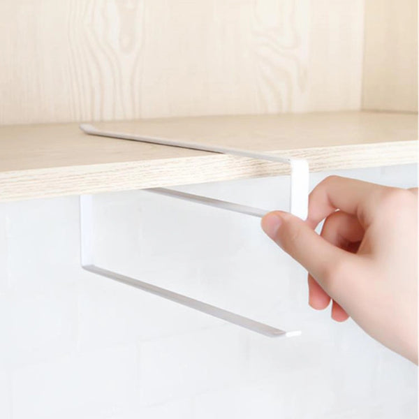 3Pcs Kitchen Bathroom Toilet Towel Racks Hangers Home Storage Shelf Organizer Paper Towel Holders