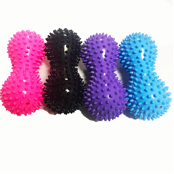 3Pcs Peanut Pvc Yoga Supplies With Thorns Workout Massage Hand Ball Fitness Inflated Air Bag