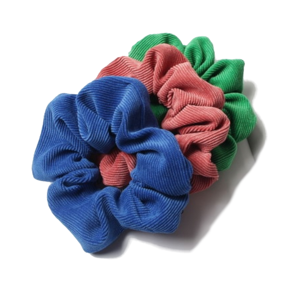 3Pcs Set Corduroy Fabric Scrunchies Women Ponytail Hair Ties Hair Accessories