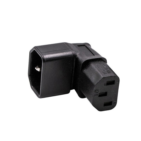 3Pin Iec Connector Up 90 Angled 320 C14 Male To C13 Female Power Adapter Ac Plug For Lcd Wall Mount Tv Power Cables & Connectors