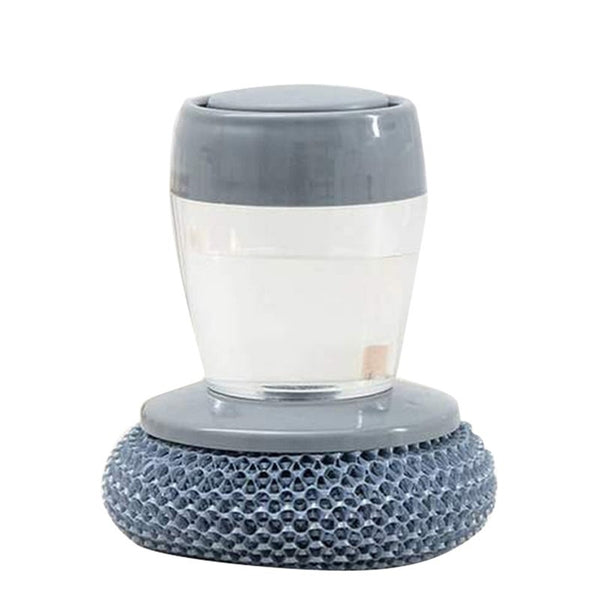 3Psc Kitchen Soap Dispensing Palm Brush Easy Use Scrubber Wash Clean Tool Holder Dispenser Cleaning Cleaning Brushes