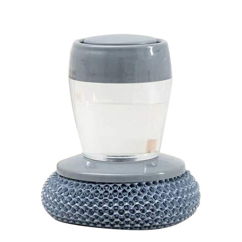 3Psc Kitchen Soap Dispensing Palm Brush Easy Use Scrubber Wash Clean Tool Holder Dispenser Cleaning Cleaning Brushes