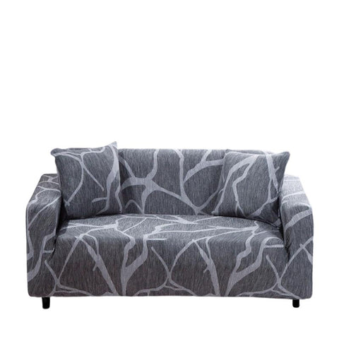 3 Seater Sofa Cover Dark Gray Elastic Stretchable Slipcover For Living Room Slipcovers