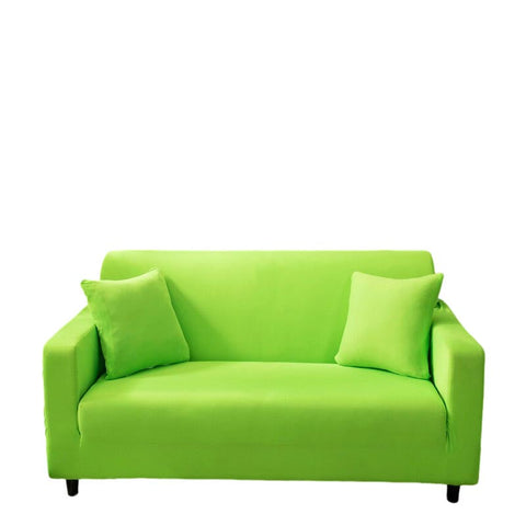 3 Seater Sofa Cover Plain Apple Green Style Protection Living Room Chair Slipcover Slipcovers