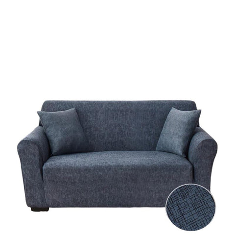 3 Seater Sofa Cover Navy Blue Elastic Stretchable Slipcover For Living Room Slipcovers