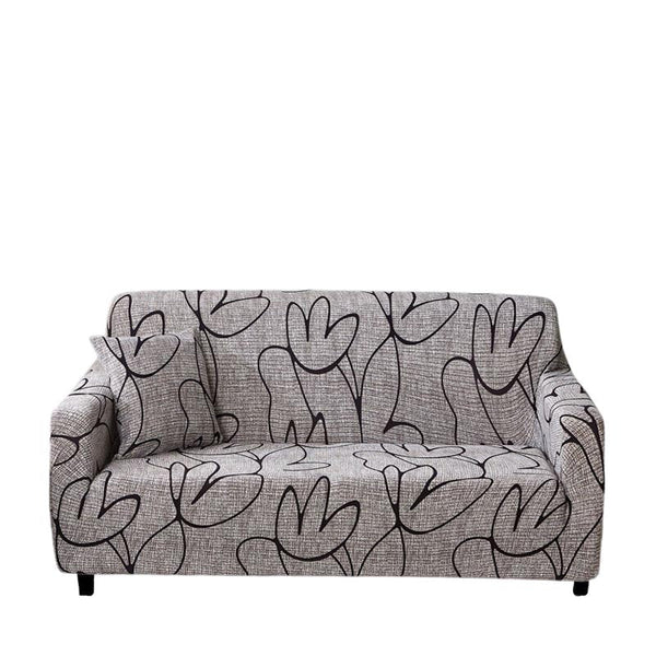 3 Seater Sofa Cover Light Gray Elastic Stretchable Slipcover For Living Room Slipcovers