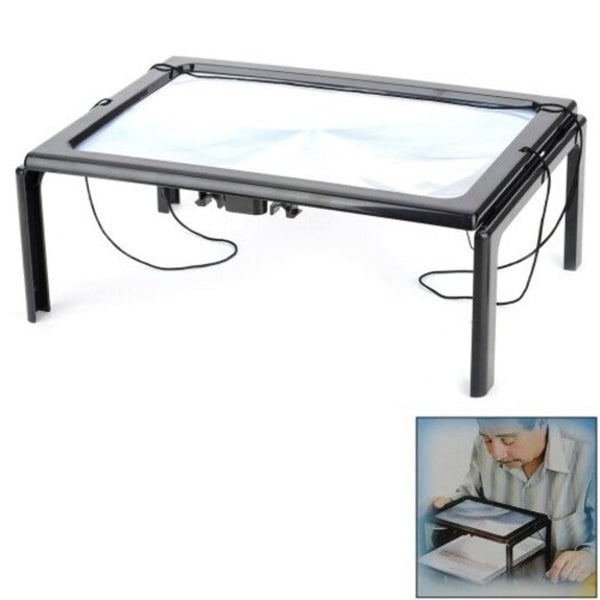 Low Vision Magnifiers 3X Desktop Magnifier Black