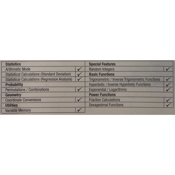 Calculators Tempo 3X Scientific Calculator Universal Student Office Maths Mathematics School